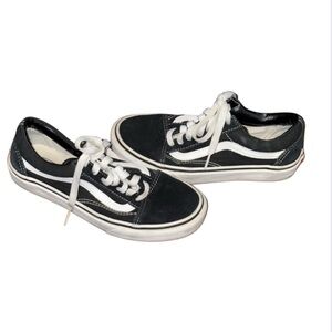 Vans Women's Black and White Sneakers